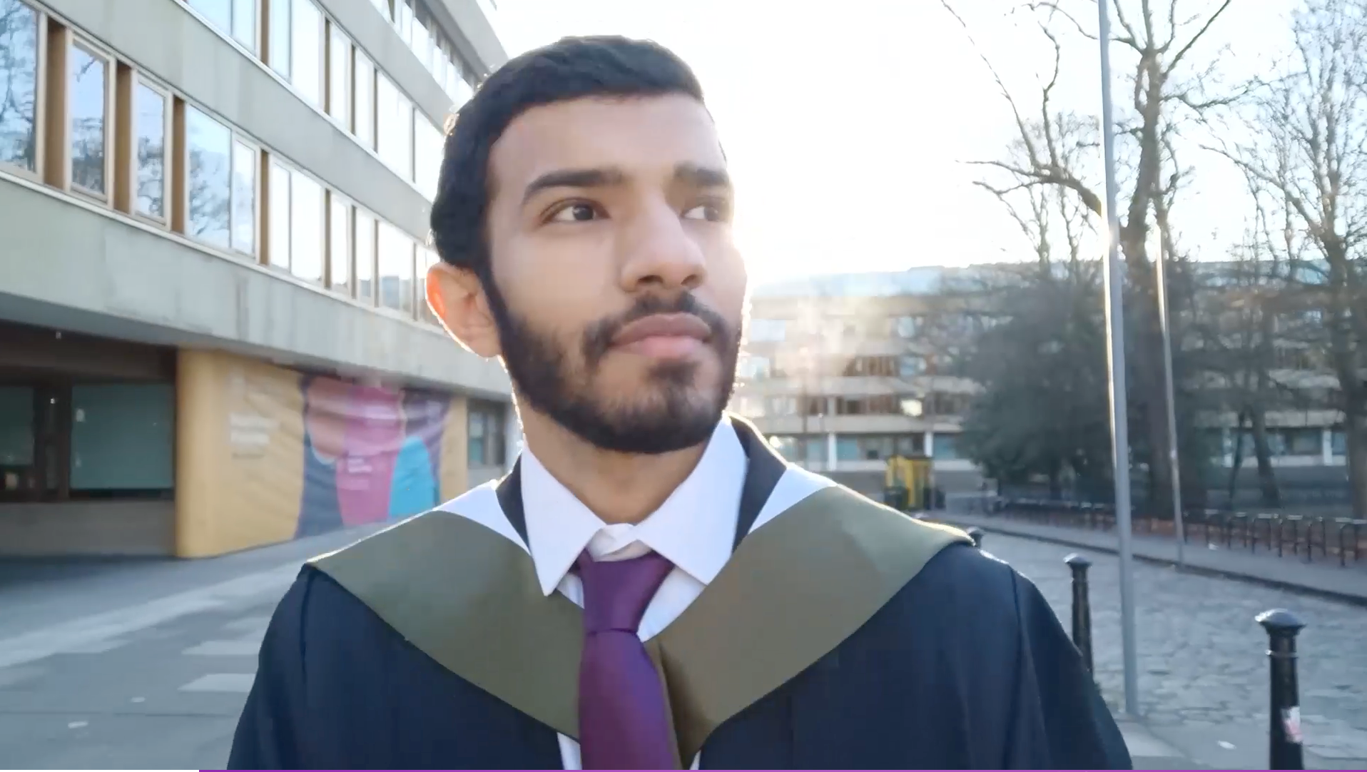 Ahmed at graduation, University of Edinburgh